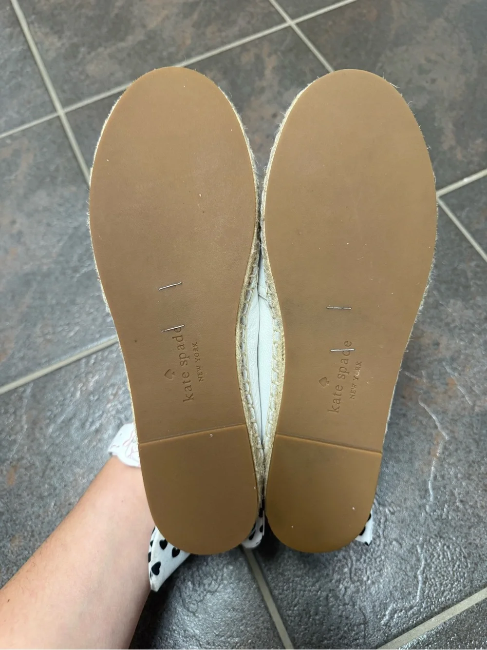 Kate Spade New York Womens Tie Back Grayson Slip On Espadrille Shoes White 7.5